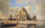 Francis Swain Ward Mausoleum of Sher Shar,Sasaram,Bihar oil on canvas